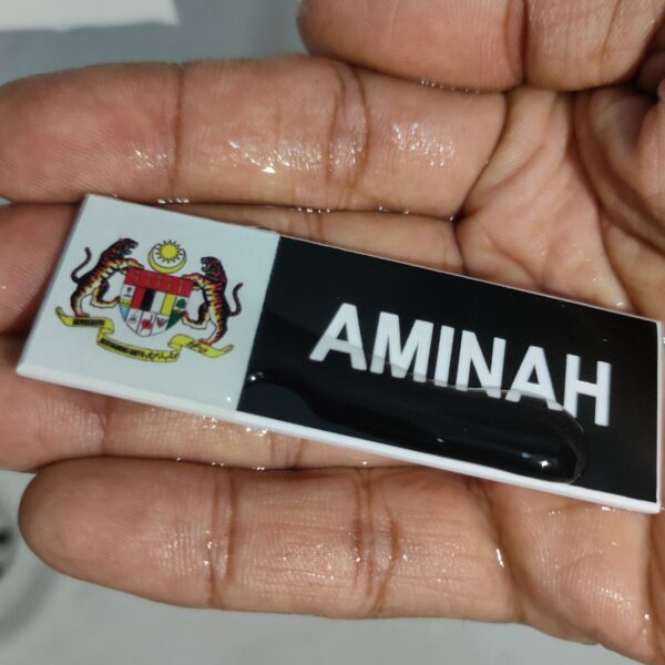 Name Tag Jata Negara Premium – Magnet / Pin - Image 5