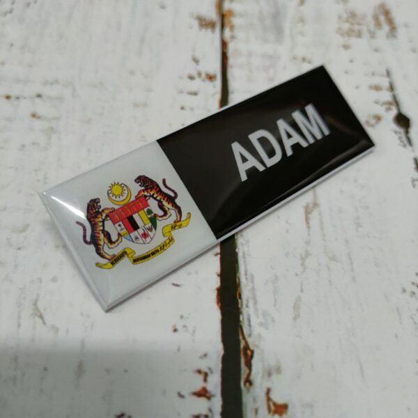 Name Tag Jata Negara Premium – Magnet / Pin - Image 6