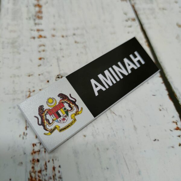 Name Tag Jata Negara Premium – Magnet / Pin - Image 7