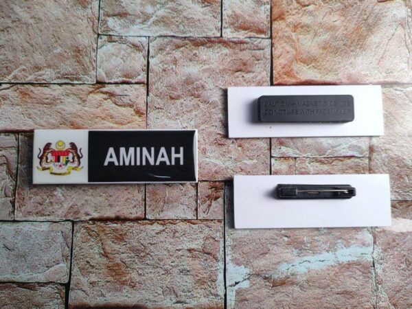 Name Tag Jata Negara Premium – Magnet / Pin - Image 9
