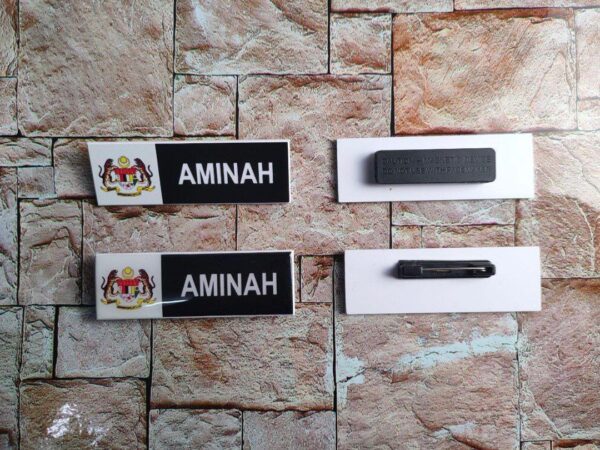 Name Tag Jata Negara Premium – Magnet / Pin - Image 10