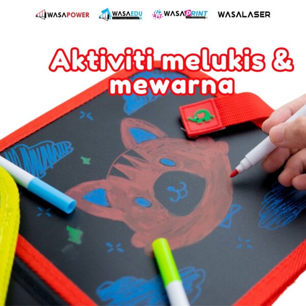 Buku Lukisan Boleh Padam  – 6 Muka Surat + Pen & Tisu - Image 6