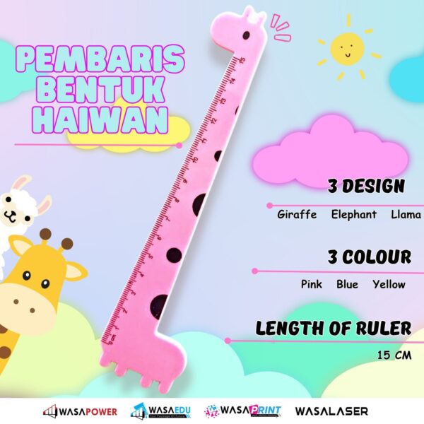 📏 Pembaris Haiwan Comel – 15cm - Image 3
