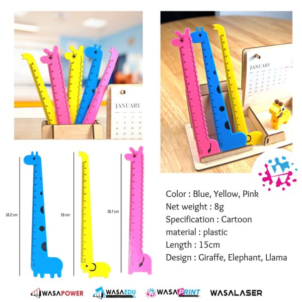 📏 Pembaris Haiwan Comel – 15cm - Image 2