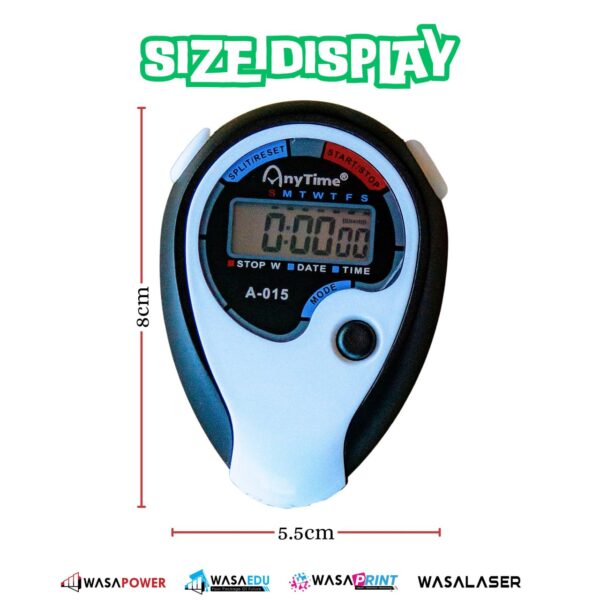⏱️ STOPWATCH DIGITAL A-015 – Water Resistant + Multi Fungsi - Image 2