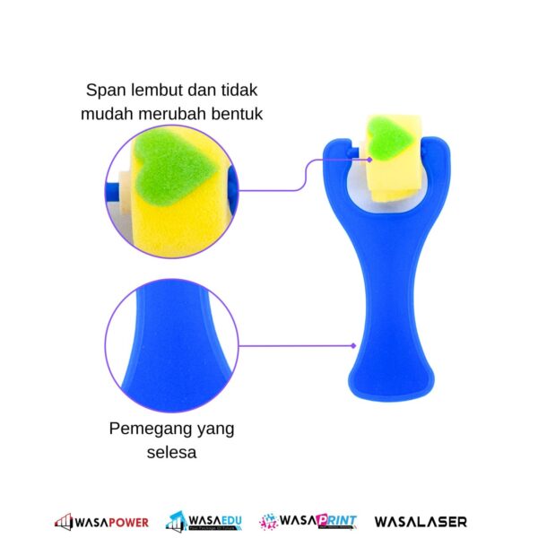 🎨 EVA ROLLER SPONGE – Set Roller Comel Untuk Aktiviti Melukis Anak - Image 4