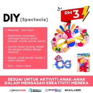👓 DIY SPECTACLE – Kacamata Comel Untuk Anak Hias Sendiri