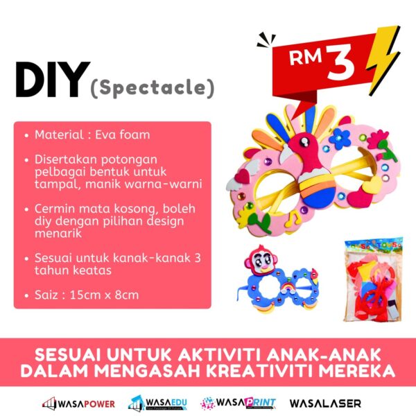 👓 DIY SPECTACLE – Kacamata Comel Untuk Anak Hias Sendiri