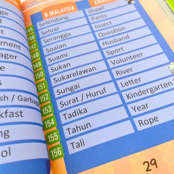 📚 500 Vocabulary: Buku Dwibahasa (BM & BI) untuk Umur 4–12 Tahun - Image 6