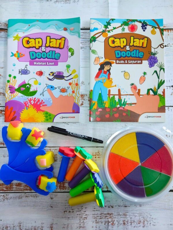 📘 Set Cap Jari & Doodle (2 Buku + Freegift Mengecop) - Image 2
