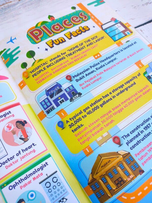 📘 100 Words Book - Buku Perkataan Bergambar (5 Bahasa) - Image 12