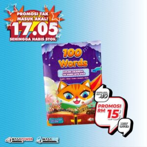 📘 100 Words Book - Buku Perkataan Bergambar (5 Bahasa)