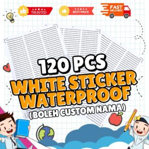 Sticker nama sekolah