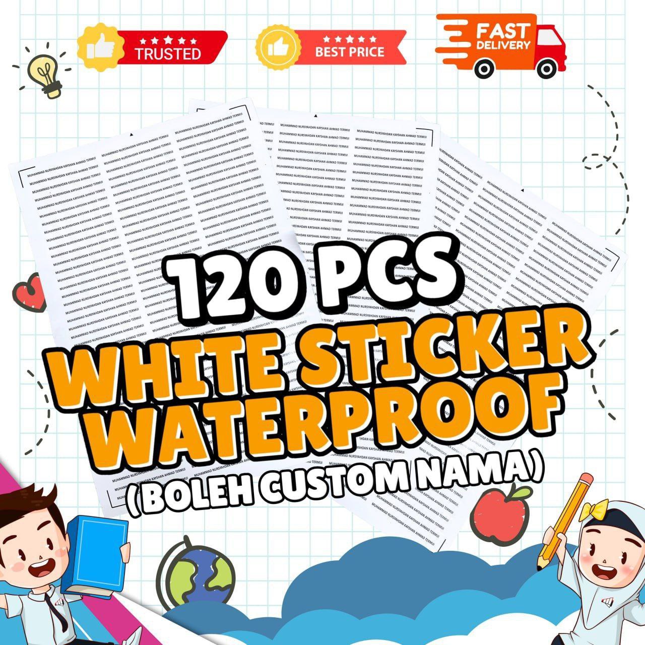 Sticker nama sekolah