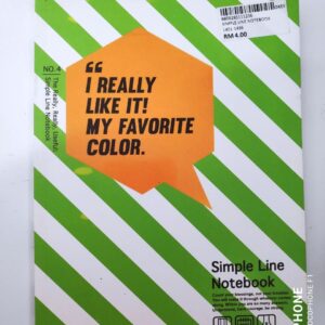 SIMPLE LINE NOTEBOOK (RANDOM DESIGN)
